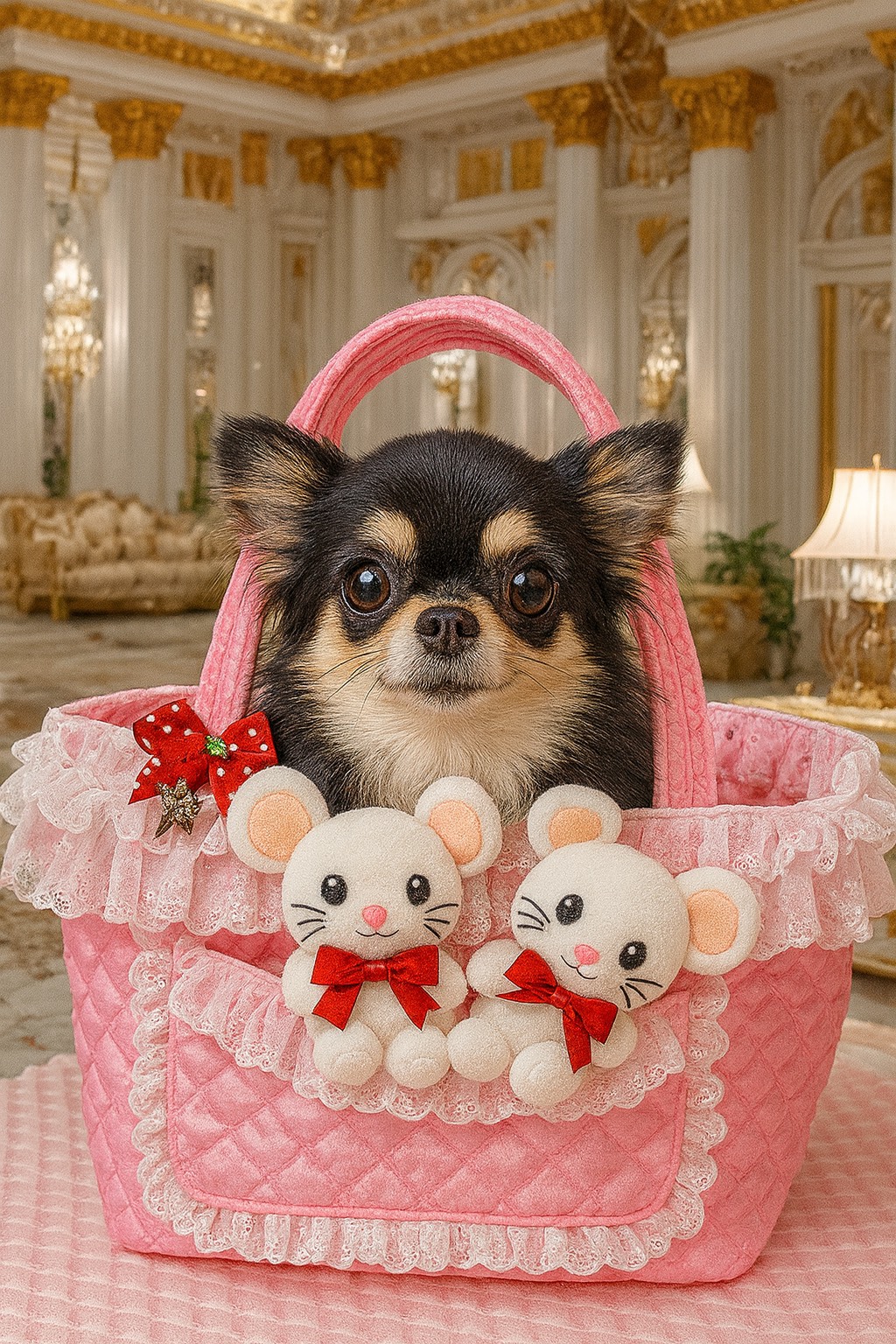 チワワの子犬の可愛らしい写真